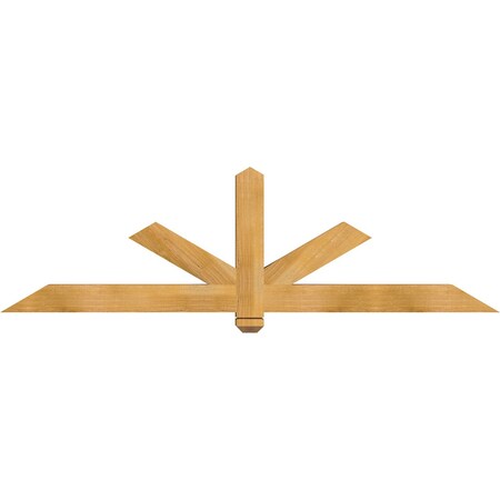 Ekena Millwork Kennewick Rough Sawn Timber Gable Bracket, Western Red Cedar, 72"W x 21"H x 4"D x 4"F, 7/12 Pitch GBW072X21X0404KEN00RWR